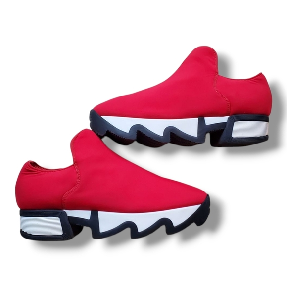iRi WES I Red Low Top Sneaker | Red Women's Sneakers - Picture 5 of 11